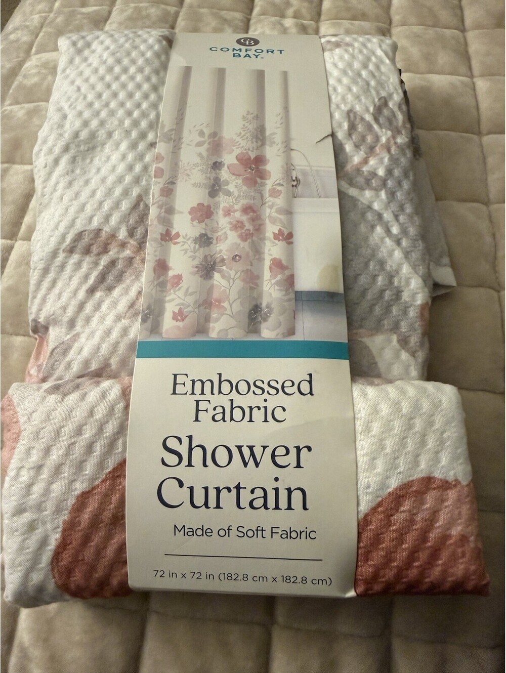 Comfort Bay 72 in 72 in Shower Curtain